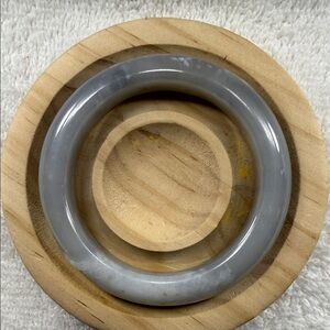 Gray Circular Bangle Bracelet